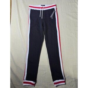 Jaywalker Stretch Jogger Pants Navy Blue ‎ Striped Cotton Blend Size M